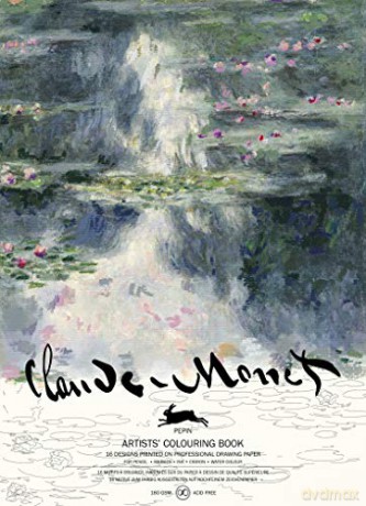 Claude Monet: Artists' Colouring Book - Pepin Van Roojen [KSIĄŻKA]