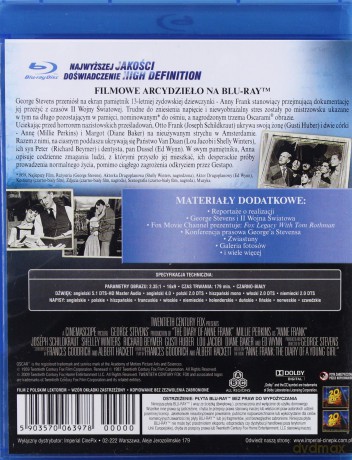 Pamiętnik Anny Frank [Blu-Ray]