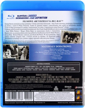 Pamiętnik Anny Frank [Blu-Ray]