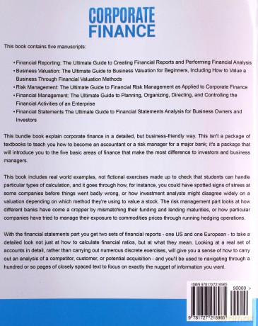 Corporate Finance: The Ultimate Guide to Financial Reporting, Business Valuation, Risk Management, Financial Management, and Financial Statements - Greg Shields [KSIĄŻKA]