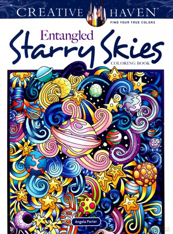 Creative Haven Entangled Starry Skies Coloring Book - Angela Porter [KSIĄŻKA]