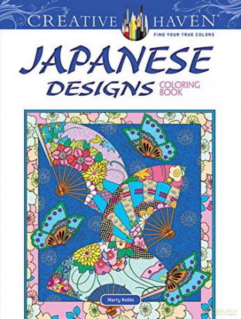 Creative Haven Japanese Designs Coloring Book - Marty Noble [KSIĄŻKA]