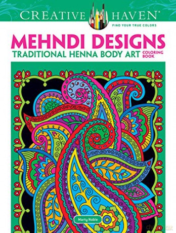 Creative Haven Mehndi Designs Coloring Book: Traditional Henna Body Art Creative Haven Coloring Books - Marty Noble [KSIĄŻKA]