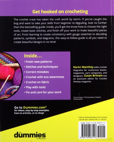 Crocheting For Dummies with Online Videos For Dummies Lifestyle - Karen Manthey [KSIĄŻKA]