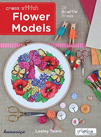 Cross Stitch Flower Models: 20 Beautiful Frames - Lesley Teare [KSIĄŻKA]