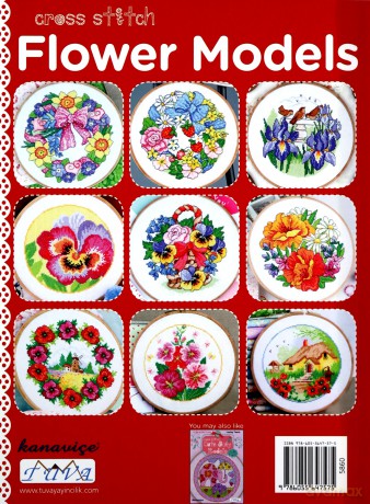 Cross Stitch Flower Models: 20 Beautiful Frames - Lesley Teare [KSIĄŻKA]