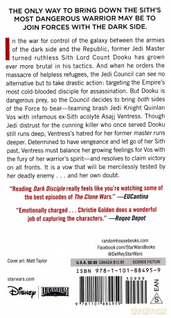 Dark Disciple: Star Wars - Christie Golden [KSIĄŻKA]