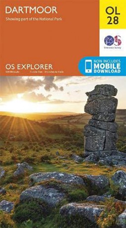 Dartmoor OS Explorer map OL28 Dartmoor - Ordnance Survey [KSIĄŻKA]