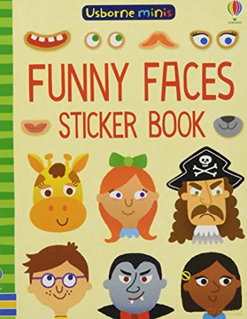 Funny Faces Sticker Book (Usborne Minis) - Sam Smith [KSIĄŻKA]