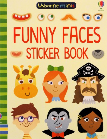 Funny Faces Sticker Book (Usborne Minis) - Sam Smith [KSIĄŻKA]