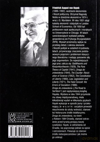 Droga Do Zniewolenia - Fridrich August Von Hayek [KSIĄŻKA]