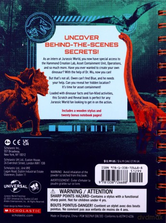 Dinosaurs Uncovered! Scratch Magic Jurassic World - Marilyn Easton [KSIĄŻKA]