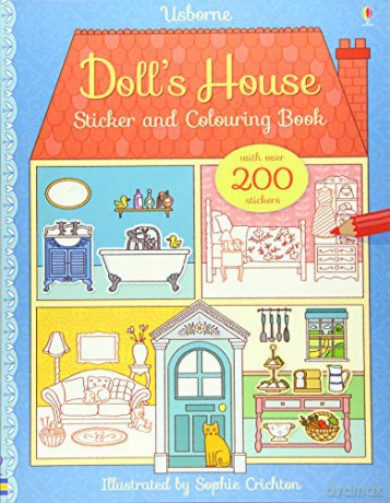 Doll's House Sticker and Colouring Book First Colouring Books: 1 - Abigail Wheatley [KSIĄŻKA]