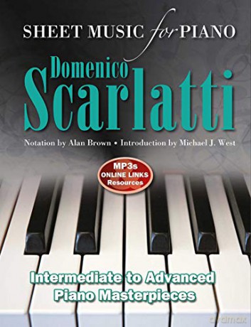 Domenico Scarlatti: Sheet Music for Piano: Intermediate to Advanced - Alan Brown [KSIĄŻKA]