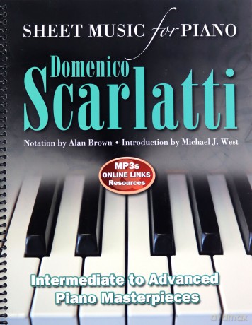 Domenico Scarlatti: Sheet Music for Piano: Intermediate to Advanced - Alan Brown [KSIĄŻKA]