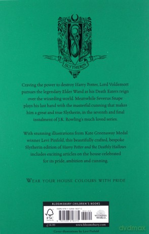 Harry Potter And The Deathly Hallows - Slytherin Edition: J.K. Rowling - Ravenclaw Edition (Green) - J.K. Rowling [KSIĄŻKA]