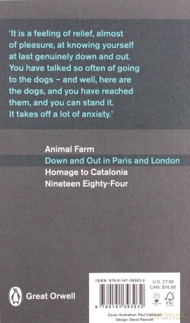 Down and Out in Paris and London: George Orwell Penguin Modern Classics - George Orwell [KSIĄŻKA]