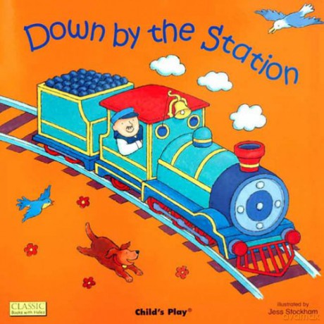 Down by the Station Classic Books with Holes Board Book - Jess Stockham [KSIĄŻKA]