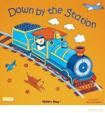 Down by the Station Classic Books with Holes Board Book - Jess Stockham [KSIĄŻKA]