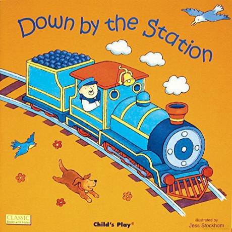 Down by the Station Classic Books with Holes Board Book - Jess Stockham [KSIĄŻKA]