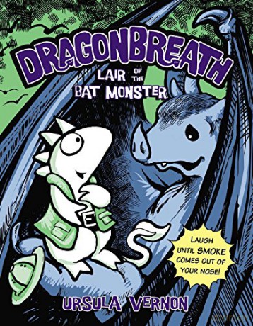 Dragonbreath #4 Lair of the Bat Monster: 04 Dragonbreath Paperback - Ursula Vernon [KOMIKS]