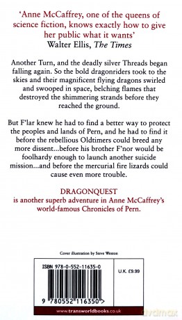 Dragonquest: Dragonriders of Pern: 2: a captivating and breathtaking epic fantasy from one of the most influential fantasy and SF novelists of her generation The Dragon Books - Anne McCaffrey [KSIĄŻKA]