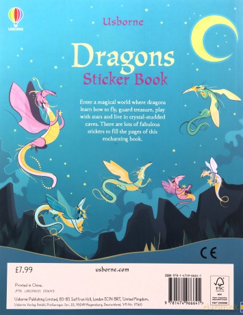 Dragons Sticker Book - Fiona Watt [KSIĄŻKA]