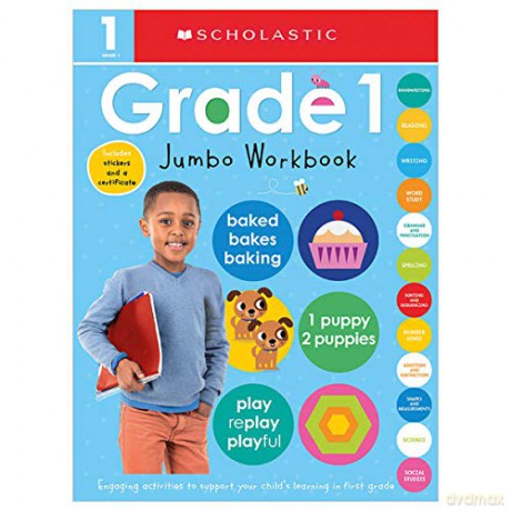First Grade Jumbo Workbook: Scholastic Early Learners (Jumbo Workbook) - Scholastic [KSIĄŻKA]
