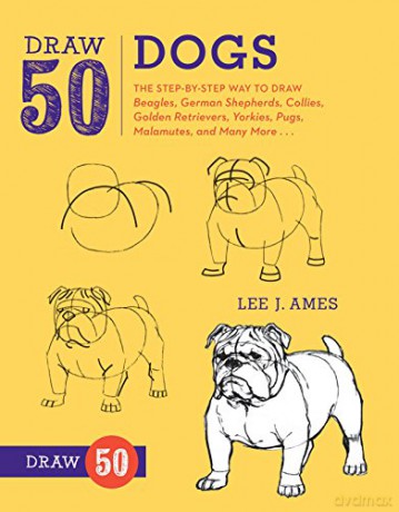 Draw 50 Dogs: The Step-by-Step Way to Draw Beagles, German Shepherds, Collies, Golden Retrievers, Yorkies, Pugs, Malamutes, and Many More... - Lee J. Ames [KSIĄŻKA]