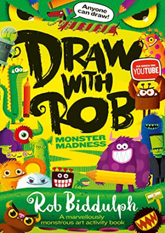 Draw With Rob: Monster Madness: The Number One bestselling art activity book series from internet sensation Rob Biddulph - Rob Biddulph [KSIĄŻKA]