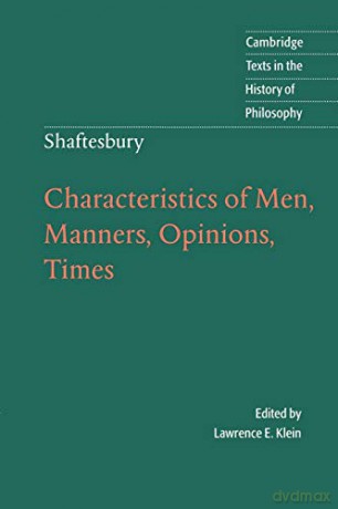Shaftesbury: Characteristics Of Men (Cambridge Texts In The History Of Philosophy) - Shaftesbury/Klein [KSIĄŻKA]