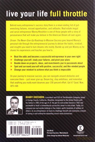 Driven: The Never-Give-Up Roadmap to Massive Success - Manny Khoshbin [KSIĄŻKA]