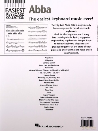 Easiest Keyboard Collection: Abba [KSIĄŻKA]