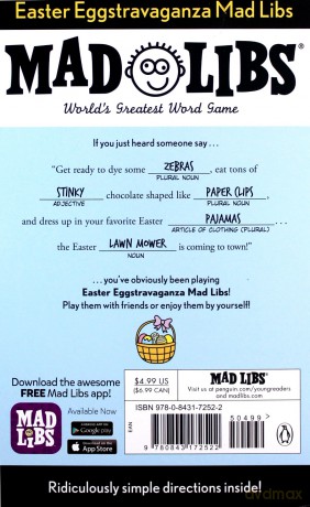 Easter Eggstravaganza Mad Libs - Roger Price [KSIĄŻKA]