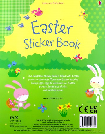 Easter Sticker Book Usborne Sticker Books - Fiona Watt [KSIĄŻKA]