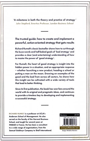 Good Strategy/Bad Strategy: The Difference And Why It Matters - Richard Rumelt [KSIĄŻKA]