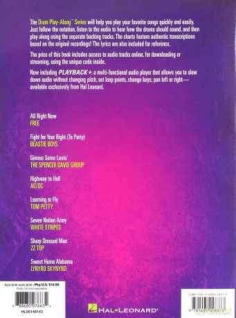 Easy Rock Songs: Drum Play-Along Volume 42 Includes Online Access Code - Hal Leonard Corp [KSIĄŻKA]