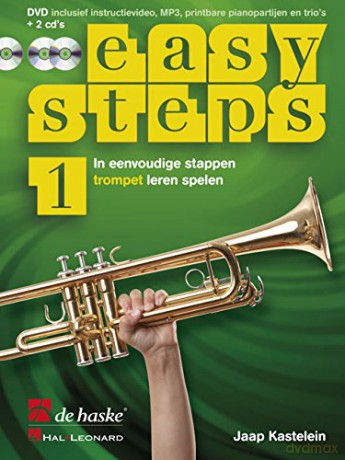 Easy Steps 1 Trompet: In Eenvoudige Stappen Trompet Leren Spelen - Jaap Kastelein_klaas [KSIĄŻKA]