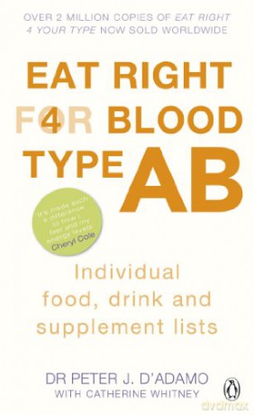 Eat Right for Blood Type AB: Maximise your health with individual food, drink and supplement lists for your blood type - Peter J. D'Adamo [KSIĄŻKA]
