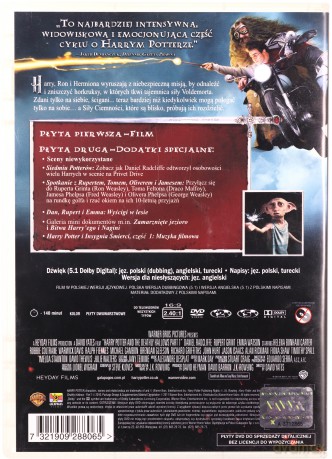 Harry Potter i Insygnia śmierci część 1 [2DVD]