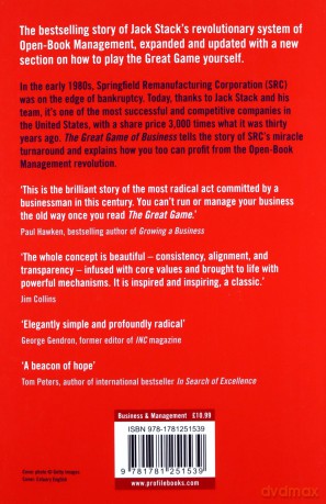 The Great Game Of Business: The Only Sensible Way To Run A Company - Jack Stack [KSIĄŻKA]