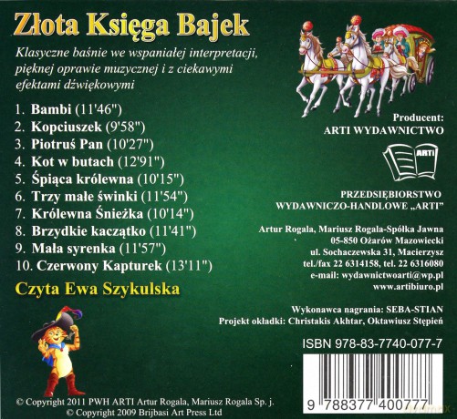 Złota Księga Bajek 2 (digipack) [AUDIOBOOK] [CD]