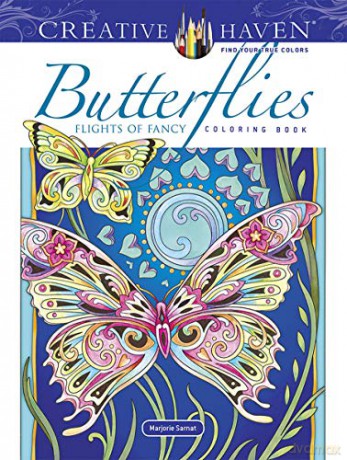 Creative Haven Butterflies Flights Of Fancy Coloring Book [KSIĄŻKA]