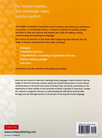 Elementary Korean Workbook: Audio CD Included: A Complete Language Activity Book for Beginners Online Audio Included - Insun Lee [KSIĄŻKA]