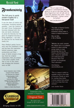 Frankenstein The Graphic Novel: Quick Text (British English) - Mary Shelley [KSIĄŻKA]