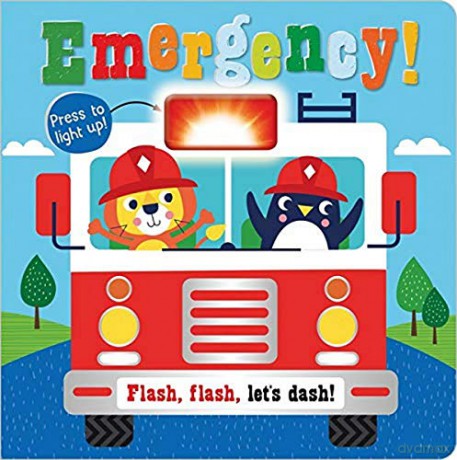 Emergency! Flashing Light Board Book - Make Believe Ideas [KSIĄŻKA]