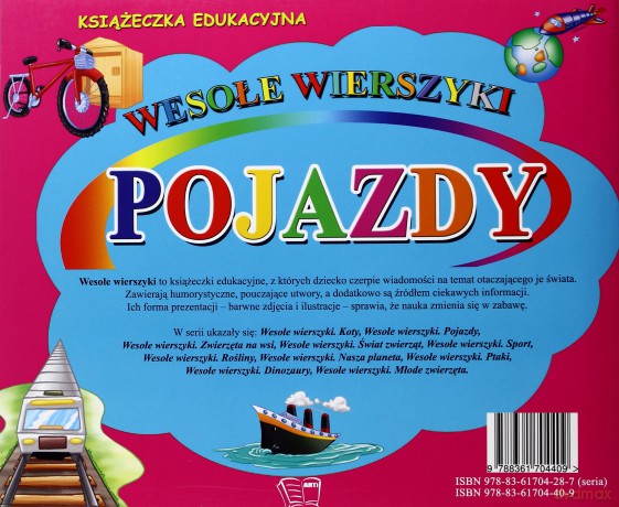 Pojazdy Wesołe Wierszyki [KSIĄŻKA]