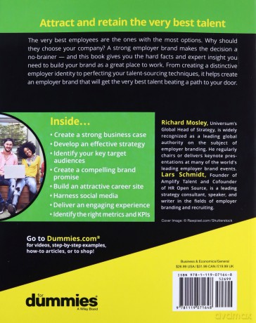 Employer Branding For Dummies For Dummies Lifestyle - Richard Mosley [KSIĄŻKA]