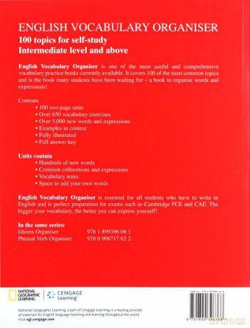 English Vocabulary Organiser LTP Organiser Series: 100 Topics for Self Study - Chris Gough [KSIĄŻKA]