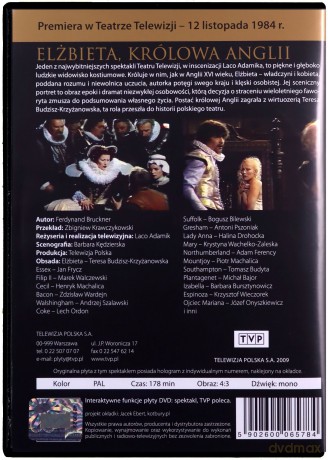 Teatr TVP: Elżbieta królowa Anglii [DVD]